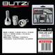Set 4 prezoane antifurt, Security Wheel Locks, 14x1,25 x L27 conic, 2 chei BZH2527 Butzi
