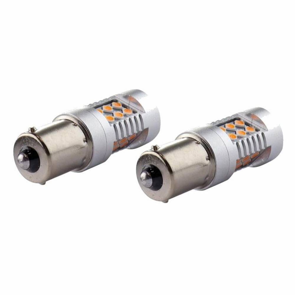 Set 2 becuri semnalizare 24 LED-uri, 12-24V, PY21W BAU15s, Canbus, 02580 Amio Set 2 becuri semnalizare 24 LED-uri, 12-24V, PY21W BAU15s, Canbus, 02580 Amio