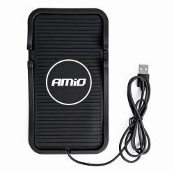 Pad bord antiderapant, cu incarcare rapida, 18x10cm, QC 3.0A, 3000mA, 15W, cablu 1m, 03145 Amio