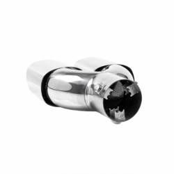Ornament toba interior 36-54, exterior 165x63, L235, dublu, crom, 03170 Amio