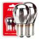 Set 2 becuri semnalizare cromate, 12V, P21W BA15s, galben, 03110 Amio Set 2 becuri semnalizare cromate, 12V, P21W BA15s, galben, 03110 Amio