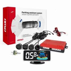 Set 4 senzori parcare, cu afisaj 3D LED, fi 22mm, 03185 Amio