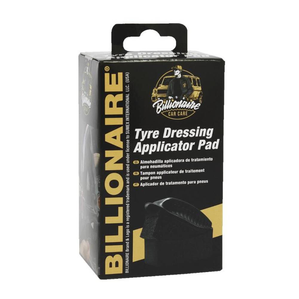 Burete aplicator solutie luciu anvelope, cu carcasa, BLN0535 Billionaire