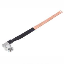 Cablu masa motor, 40cm, tip banda, din cupru, fi10, cu borna minus, 58452 Carmotion