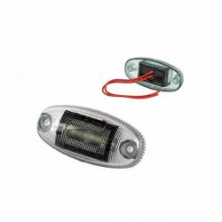 Lampa gabarit 74x36, LED, rosie, 12-24V, FT-068 C DARK Fristom