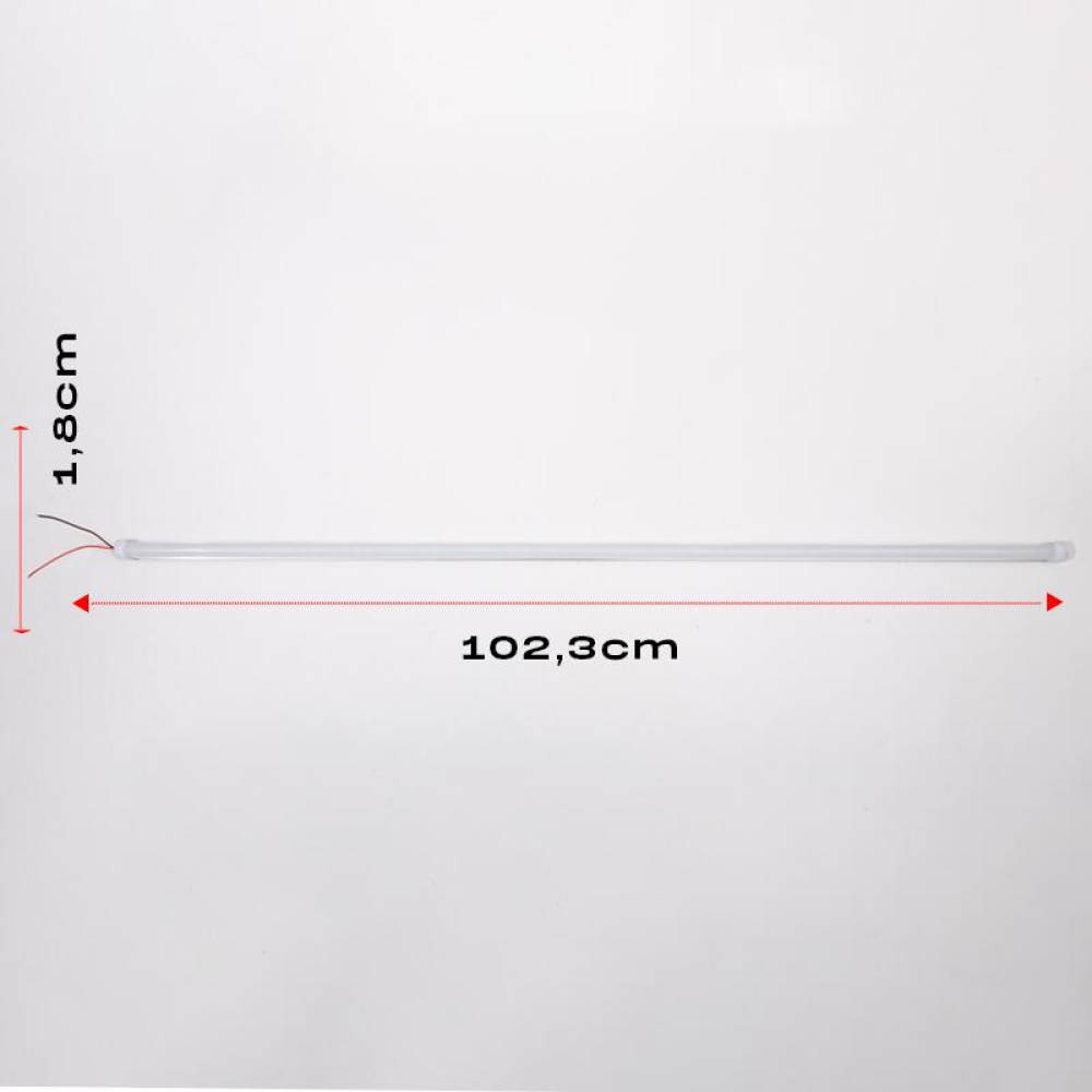 Lampa bara LED, banda rigida cu suport aluminiu si dispersor, 1m, 12V, Alb rece, 6000k 18W, ALSZ12