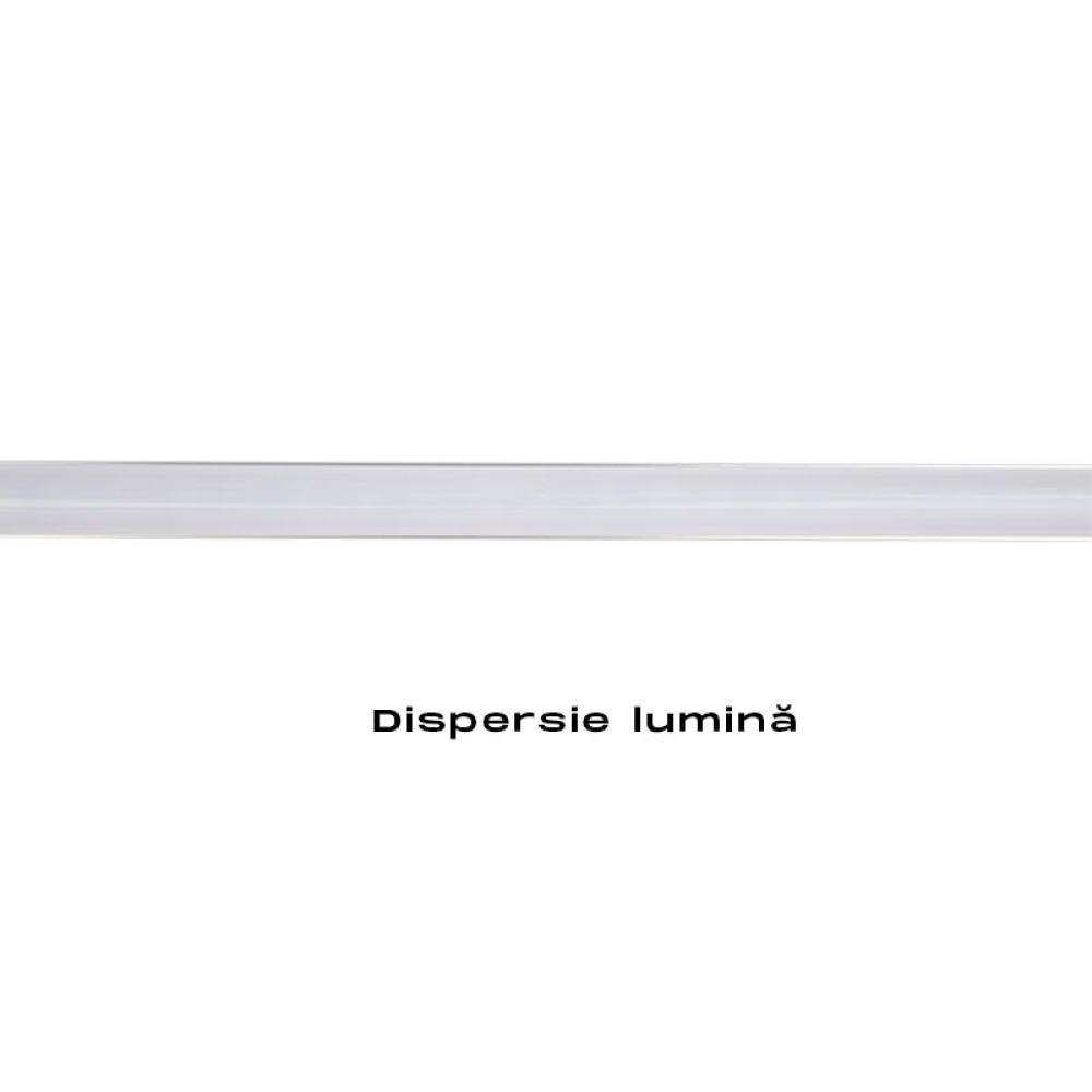 Lampa bara LED, banda rigida cu suport aluminiu si dispersor, 1m, 12V, Alb rece, 6000k 18W, ALSZ12