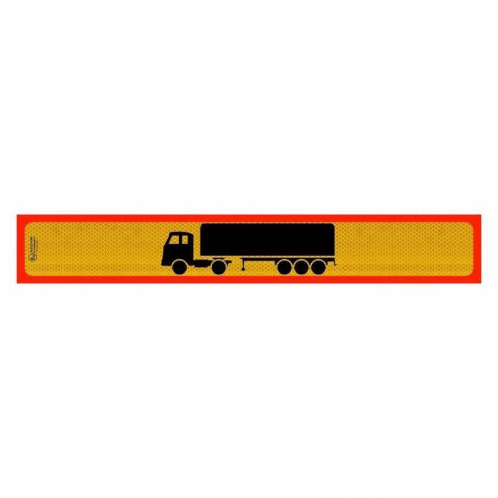 Autocolant reflectorizant lung in chenar, 125x20cm, camion cu semiremorca, P.3M.103S Stickers Par