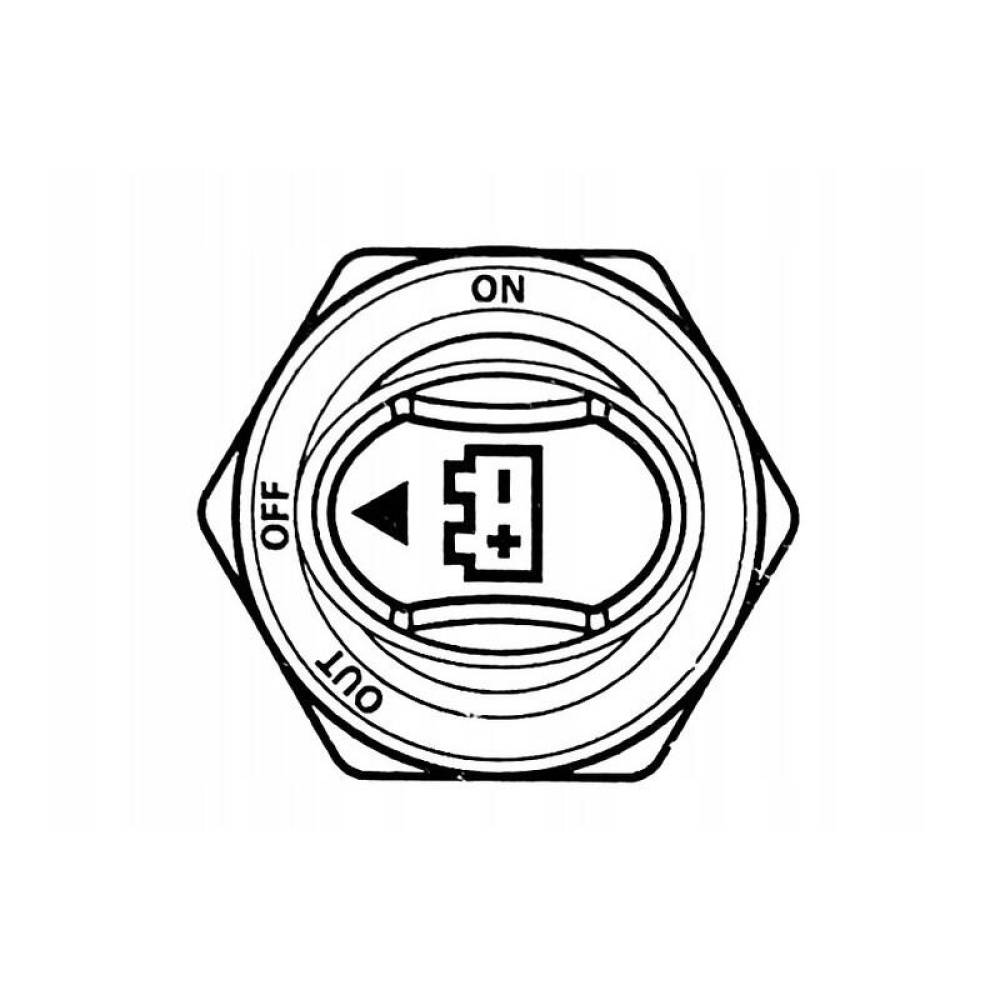 Contact general heblu 12-32V, 200A, u 3 pozitii, ON-OFF-OUT, On/Off/Out, fi38mm, 83024 Carmotion