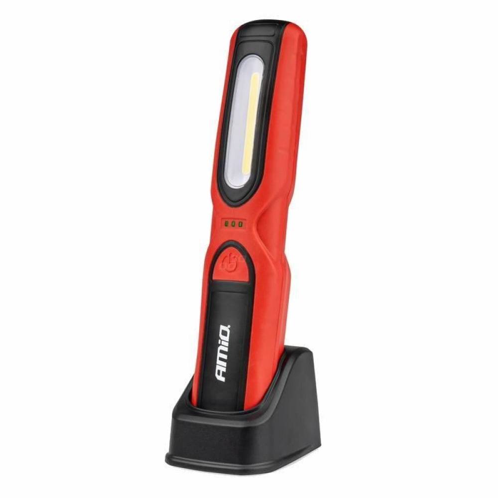 Lanterna lucru LED cu magnet si carlig, reincarcabila USB, 500lm, WT16 02919 Amio