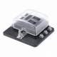 Set cutie sigurante plate cu 6 cai, cu indicator LED si 12 sigurante, 12-24V, 03039 Amio