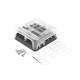 Cutie sigurante plate cu 6 circuite CC, linie conexiune negativa, indicator LED si capac protectie, 12-24V, 03038 Amio
