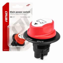 Contact general heblu 12-32V, 50A, 2pozitii,Off-Out, fi29mm, 03025 Amio