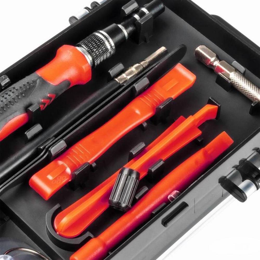 Trusa surubelnite de precizie 115 piese, magnetice, 03135 Amio 
