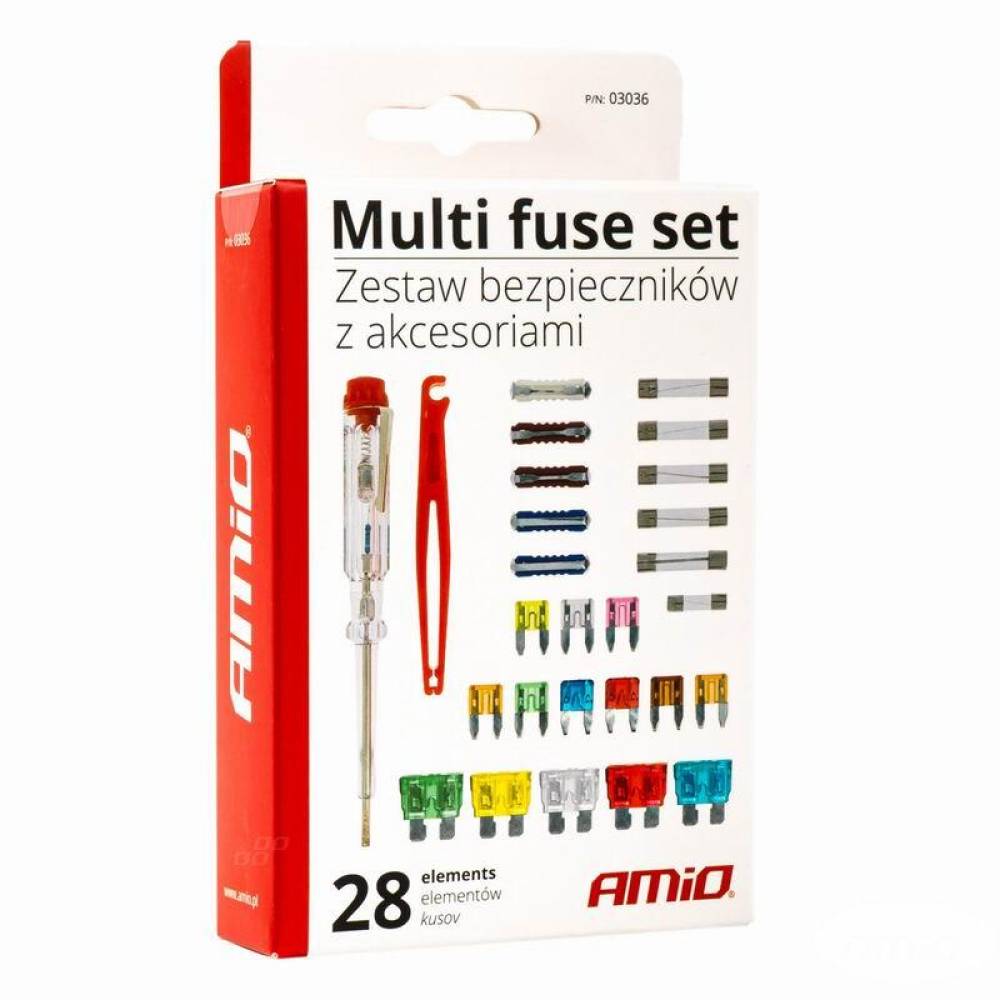 Set 28 sigurante plate mari si mici, creion tensiune 03036 Amio