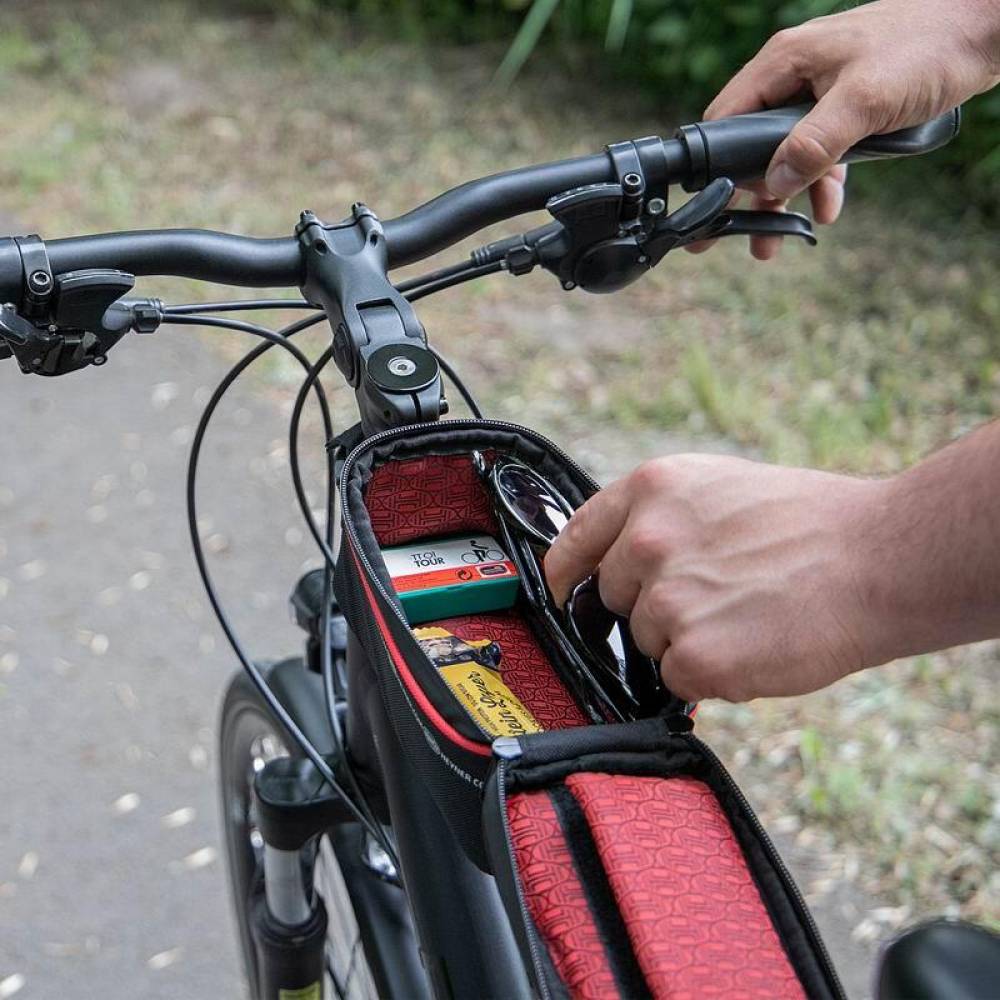 Borseta bicicleta montare pe ruda, 1.5L, impermeabila, Frame Organizer Pro, 734.10 Heyner