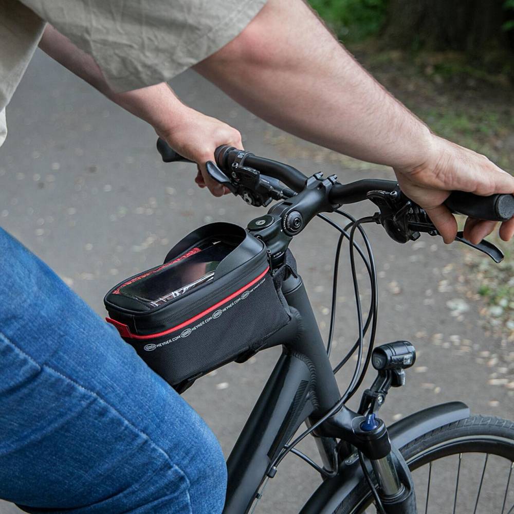 Borseta bicicleta montare pe ruda, 1.5L, impermeabila, Frame Organizer Pro, 734.10 Heyner