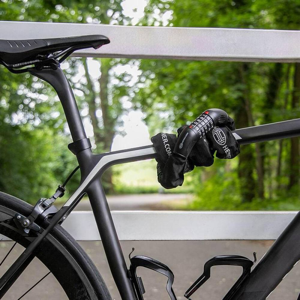 Antifurt bicicleta cu cifru, L90cm, lant 7mm, 851.09 Heyner Antifurt bicicleta cu cifru, L90cm, lant 7mm, 851.09 Heyner
