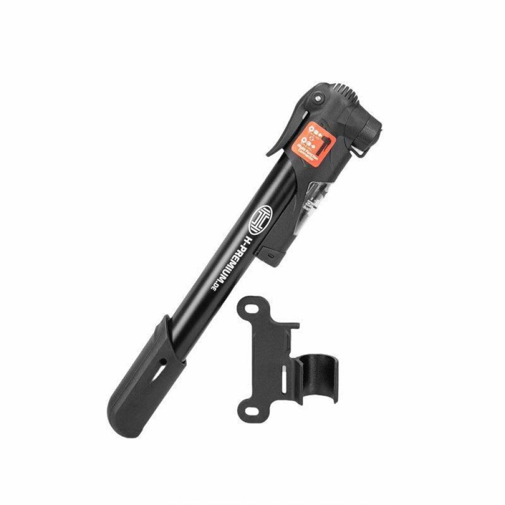 Pompa bicicleta cu manometru, 25x5cm, aluminiu, 8 bar -116 psi, cu suport de prindere, Hand Pump Pro, 216.42 Heyner Pompa bicicleta cu manometru, 25x5cm, aluminiu, 8 bar -116 psi, cu suport de prindere, Hand Pump Pro, 216.42 Heyner