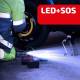 Compresor aer portabil, fara fir, 10bar, 12V, 120W, cu baterie externa de 6000mAh si lanterna, 235.20 Heyner