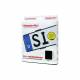 Set 4 suporti numar inmatriculare, slim, negri, fara rama, cu suruburi prindere, 584592 Automax