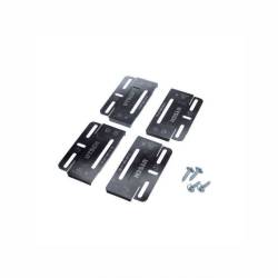 Set 4 suporti numar inmatriculare, slim, negri, fara rama, cu suruburi prindere, 584592 Automax