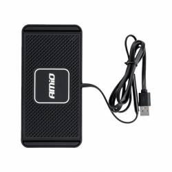 Suport bord antiderapant, cu incarcare rapida, 16x7cm, QC 3.0A, 3000mA, 15W, cablu 1m, 03144 Amio