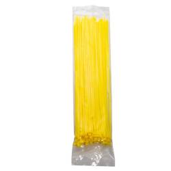 Set 100 coliere plastic 370x3.6mm, galbene, 300017Y Damesa