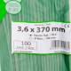 Set 100 coliere plastic 370x3.6mm, verzi, 300017V Damesa Set 100 coliere plastic 370x3.6mm, verzi, 300017V Damesa