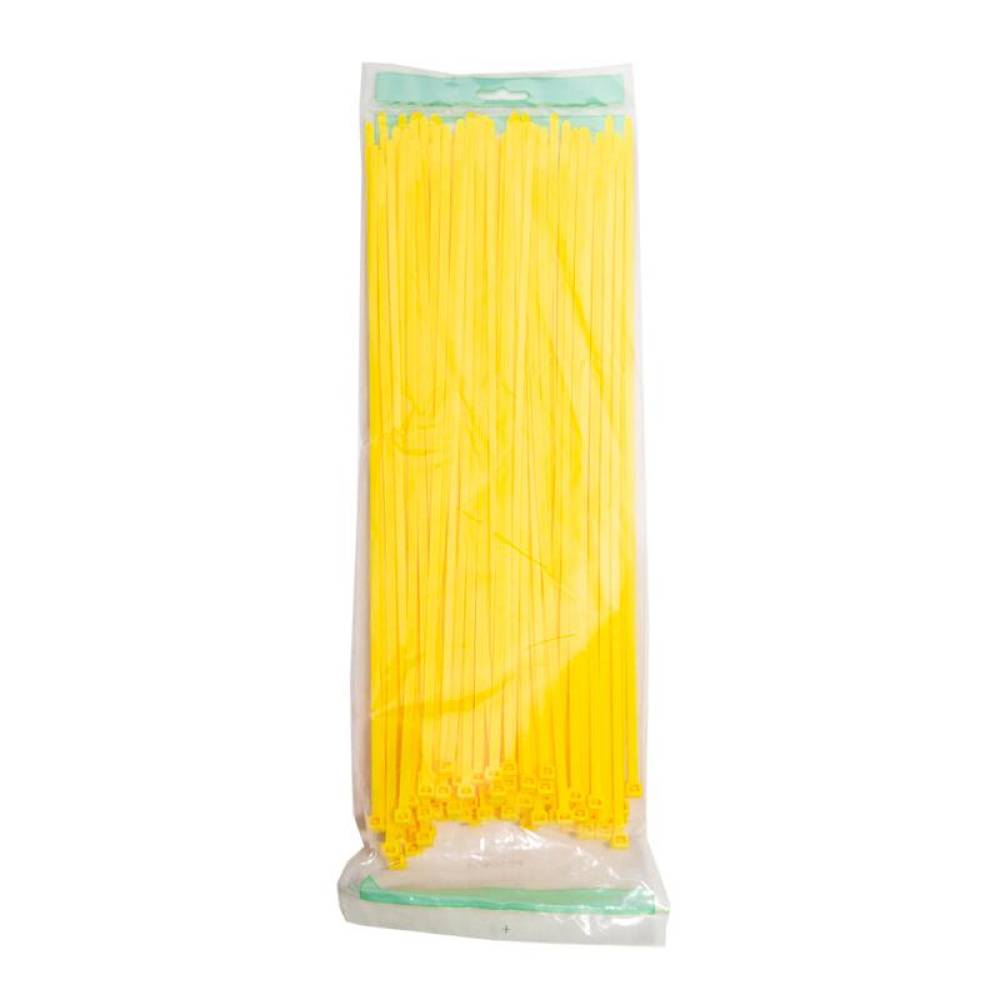 Set 100 coliere plastic 390x4.8mm, galbene, 3000028Y Damesa