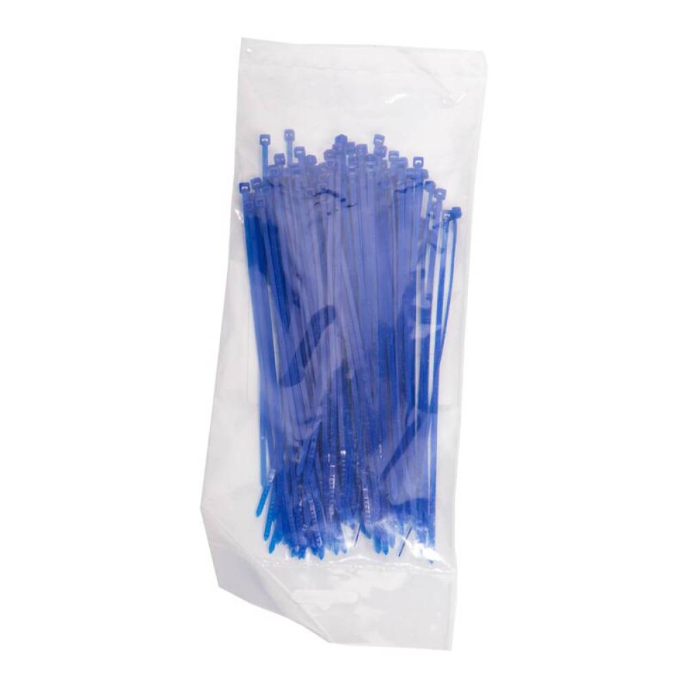 Set 100 coliere plastic 160x2.5mm, albastre, 300006A Damesa Set 100 coliere plastic 160x2.5mm, albastre, 300006A Damesa