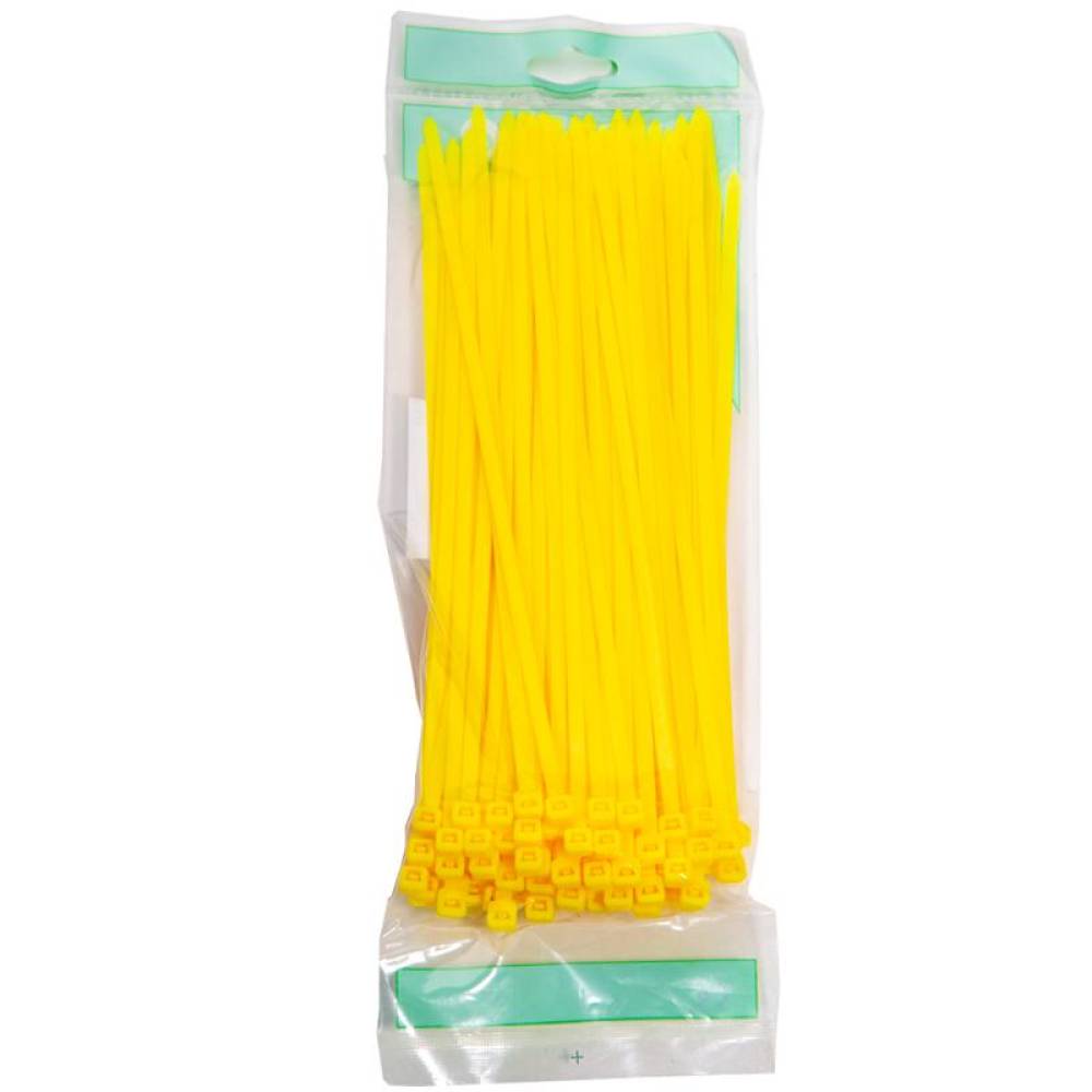 Set 100 coliere plastic 250x4.8mm, galbene, 300023Y Damesa
