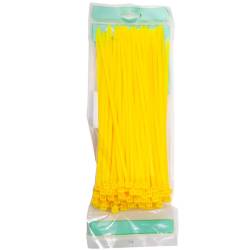 Set 100 coliere plastic 250x4.8mm, galbene, 300023Y Damesa
