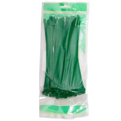 Set 100 coliere plastic 200x3.6mm, verzi, 300014V Damesa