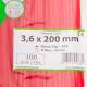 Set 100 coliere plastic 200x3.6mm, rosii, 300014R Damesa Set 100 coliere plastic 200x3.6mm, rosii, 300014R Damesa