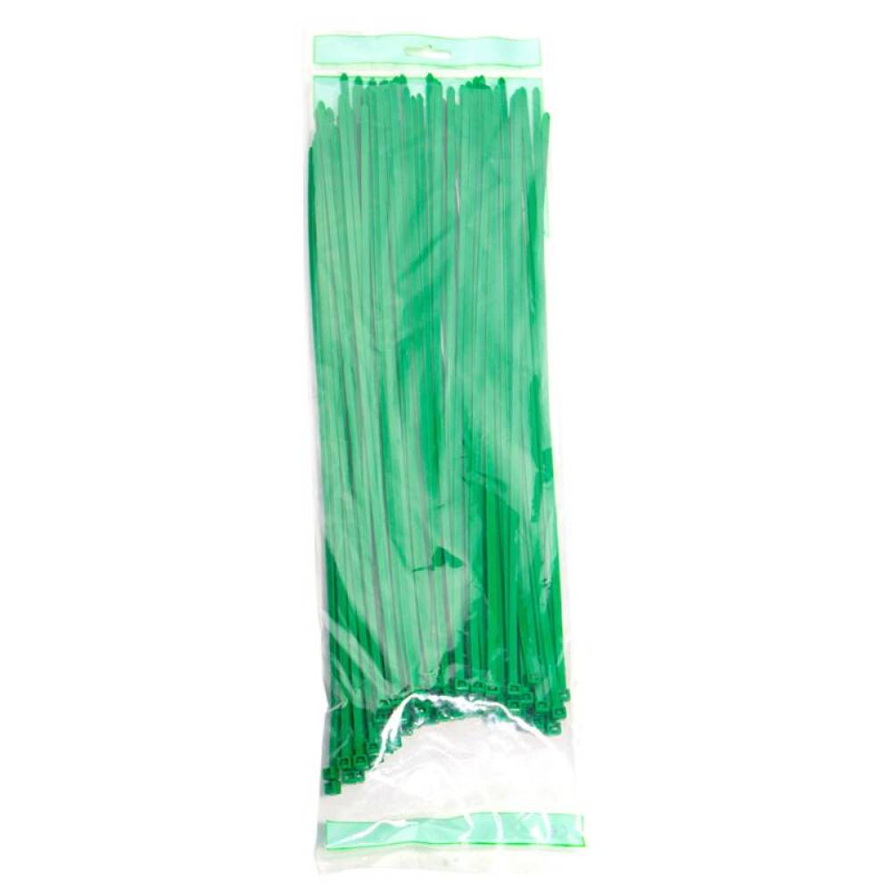 Set 100 coliere plastic 390x4.8mm, verzi, 3000028V Damesa