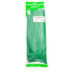 Set 100 coliere plastic 390x4.8mm, verzi, 3000028V Damesa