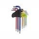 Set chei imbus Hexagonale, cu bila, 1.5-10mm, 180mm, multicolor, 9 bucati, 63830 Carmotion
