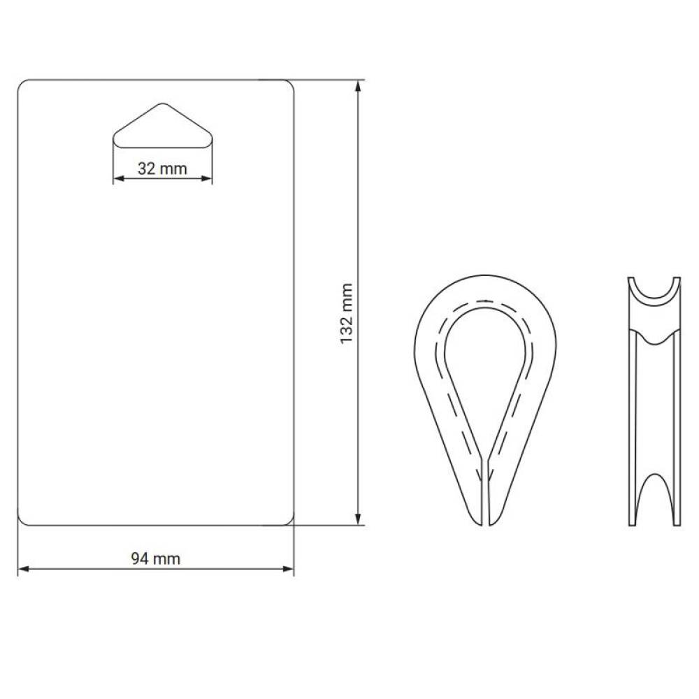 Set 6 bucati, degetar pentru cablu fi3, DIN 6899, B9520458 damesa
