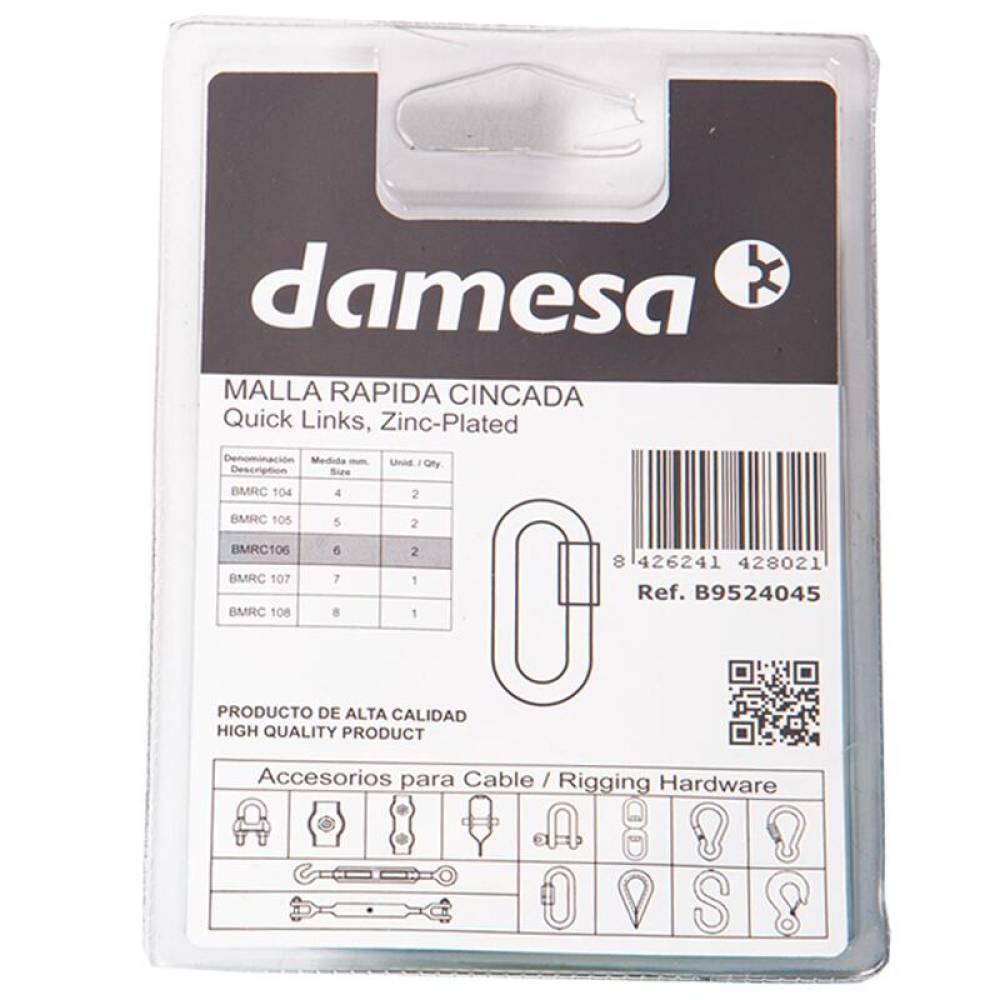 Set 2 carabine Quick Link fi6, BMRC 106, B9524045 damesa