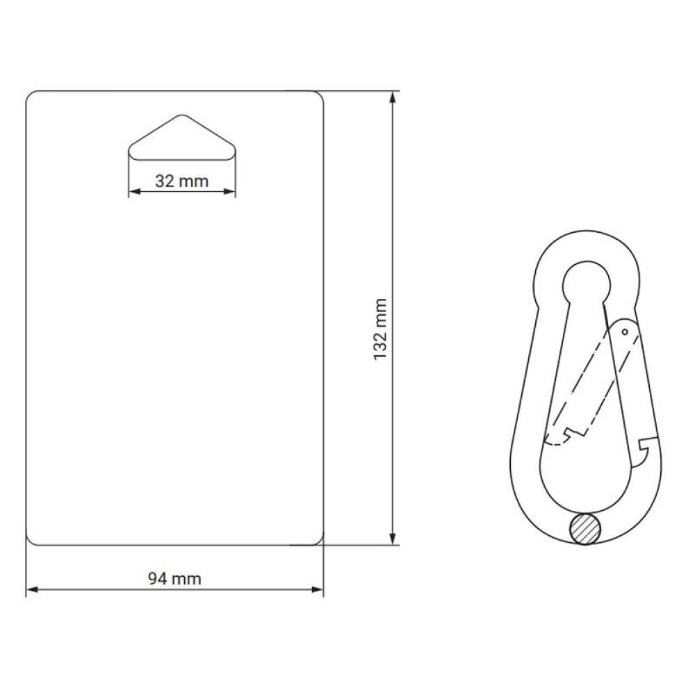 Set 2 carabine simple DIN 5299, fi5x50mm, B9523915 damesa