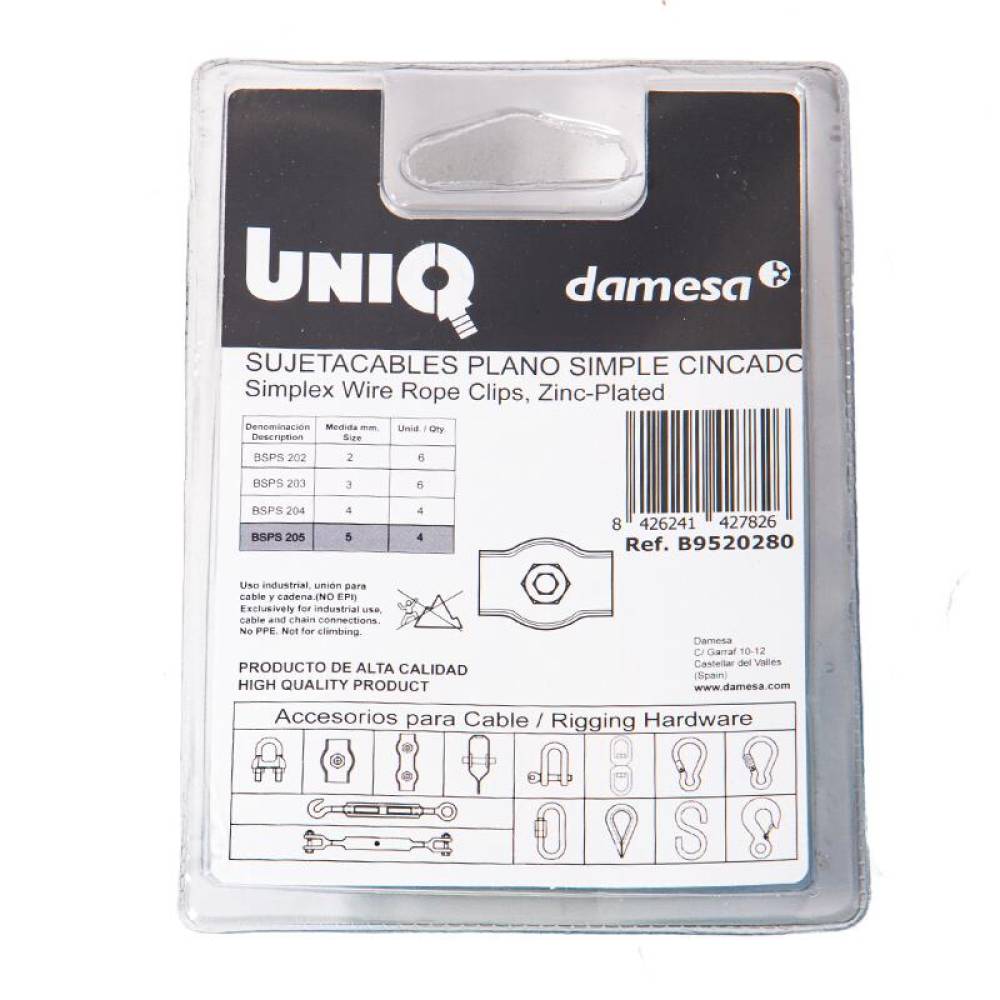 Set 4 cleme fixare cablu fi5, Simplex ZP2, SPS202, B9520280 damesa