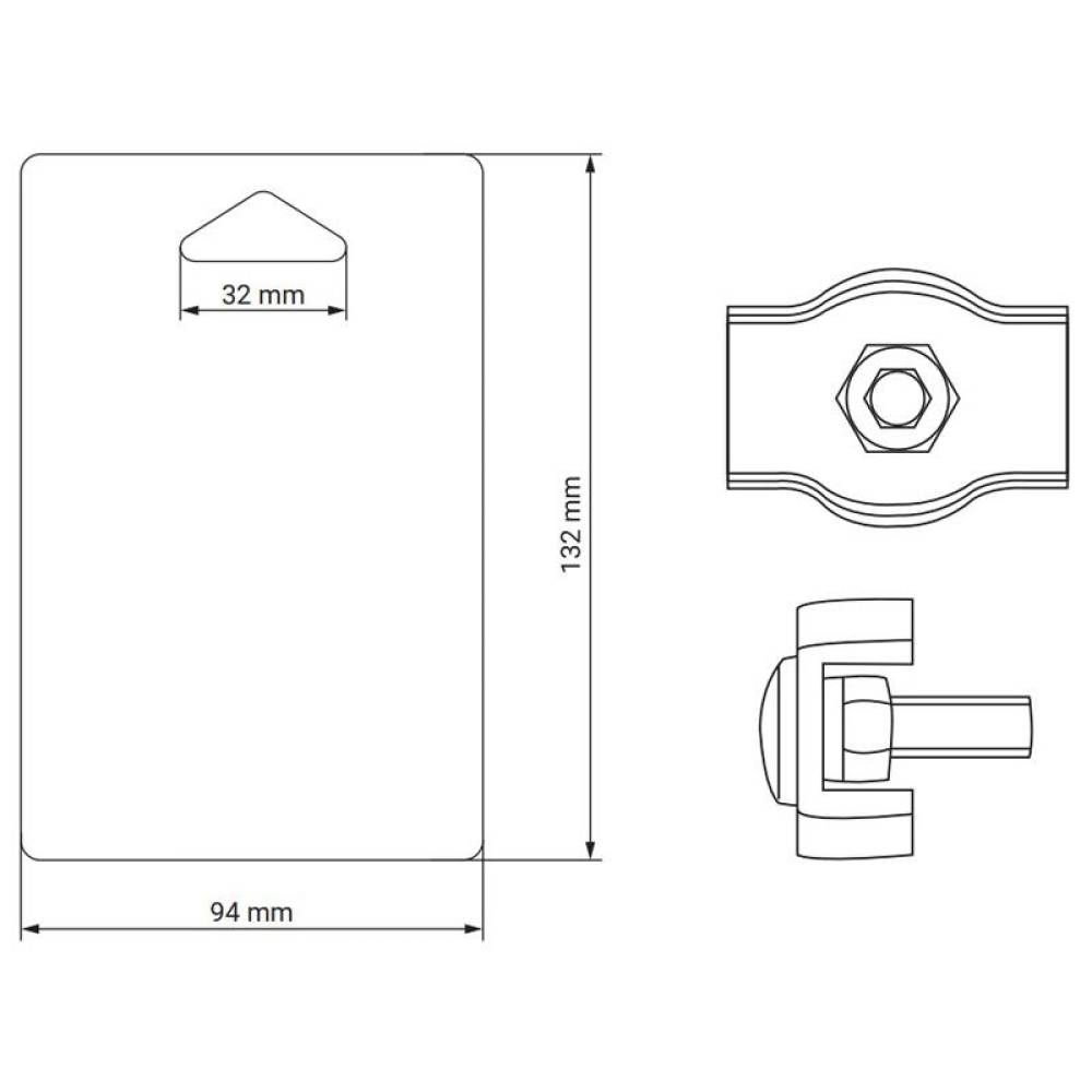 Set 4 cleme fixare cablu fi5, Simplex ZP2, SPS202, B9520280 damesa