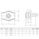Set 4 cleme fixare cablu fi5, Simplex ZP2, SPS202, B9520280 damesa