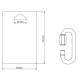 Carabina Quick Link fi7, 1 bucata, BMRC 107, B9524053 Damesa Carabina Quick Link fi7, 1 bucata, BMRC 107, B9524053 Damesa