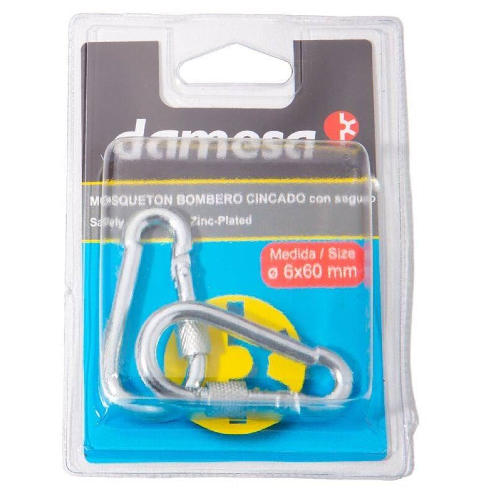 Set 2 carabine cu sigurante, fi6x60mm, DIN5299, B9525806 damesa