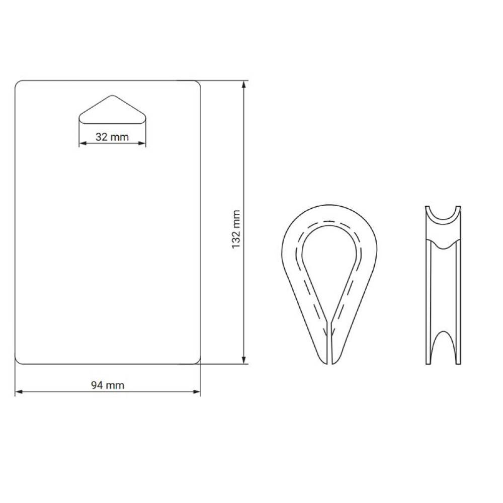 Set 4 bucati, degetar pentru cablu fi5, B9520474 damesa