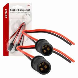 Set 2 mufe bec pozitie, T10 W5W, soclu sticla fara dulie, 03048 Amio