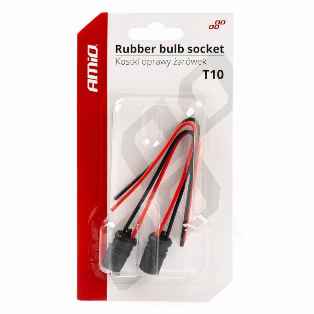 Set 2 mufe bec pozitie, T10 W5W, soclu sticla fara dulie, 03048 Amio