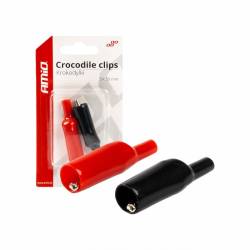 Cleste cablu curent, 5cm, 5A, tip crocodil, set 2 bucati, 03045 Amio